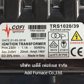 COFI ignitions TRE820 IGNITION TRANSFORMER